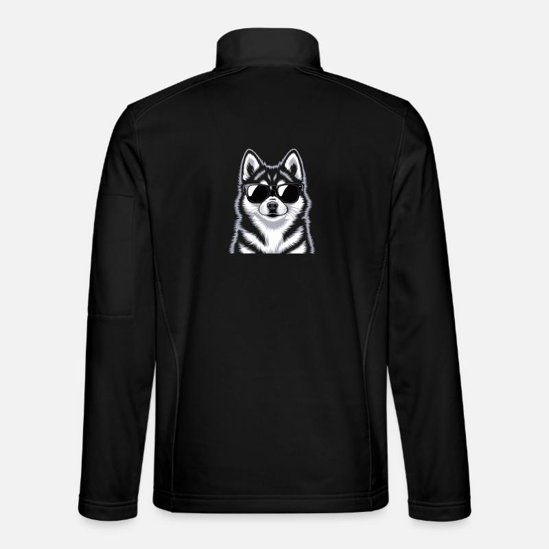Pomsky - Unisex Softshelljacke - Schwarz