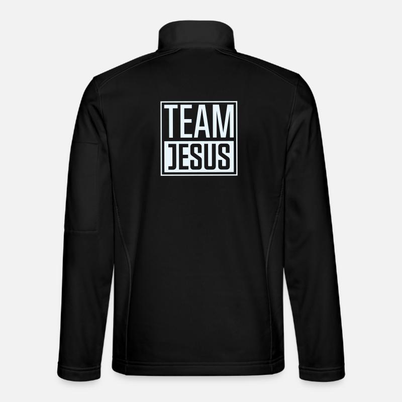 Équipe Jésus - Veste en tissu softshell Unisexe - noir