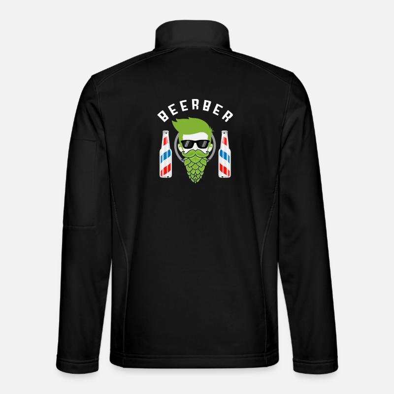 Beerber – Barber & Beer - Unisex Softshell Jacket - black