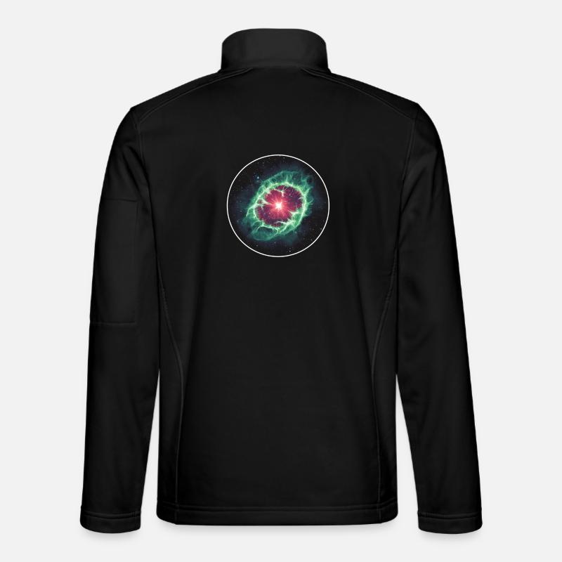 Astronomische Weltraum-Nebelschale - Unisex Softshelljacke - Schwarz
