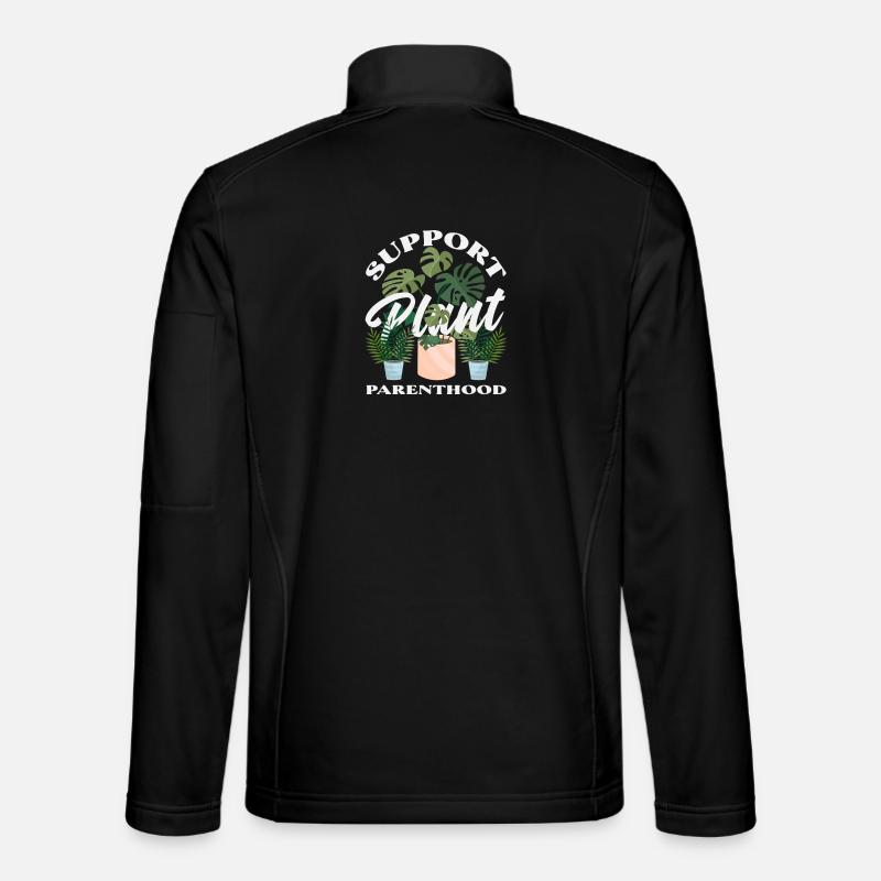 Unterstützung Der Pflanzenelternschaft - Unisex Softshelljacke - Schwarz