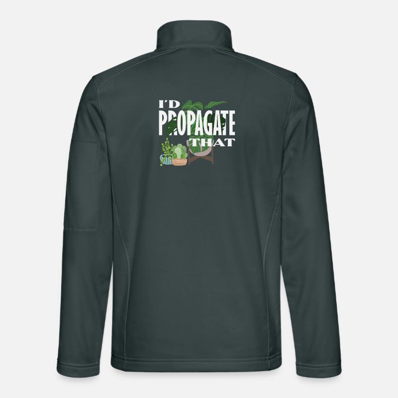 Je propage cette plante amoureuse Veste en tissu softshell Unisexe
