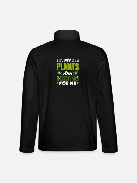 Mine planter hepper på mig Sjovt Ordspil - Unisex softshelljakke - sort