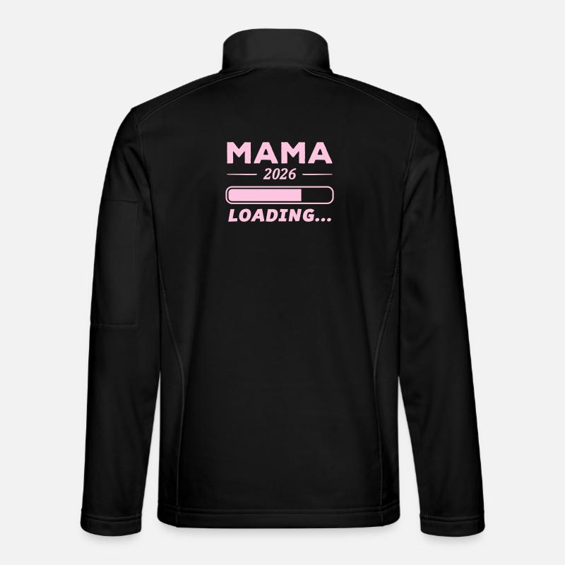 Mama 2026 Loading... - Unisex Softshell Jacket - black