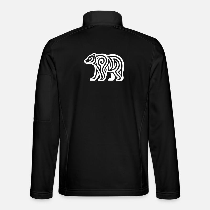 Just a White Bear #1 / JustN-imal - Veste en tissu softshell Unisexe - noir