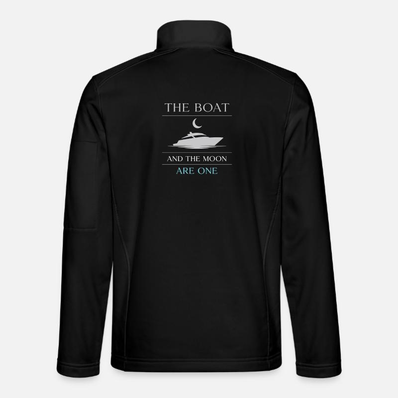 Night boating with - Unisex Softshell Jacket - black