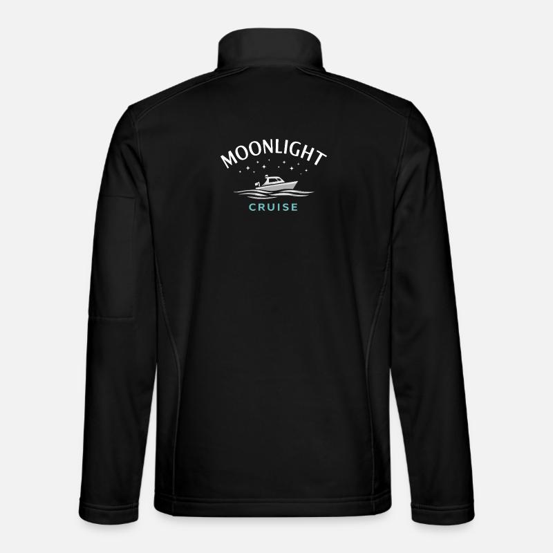 Night boating with - Unisex Softshell Jacket - black
