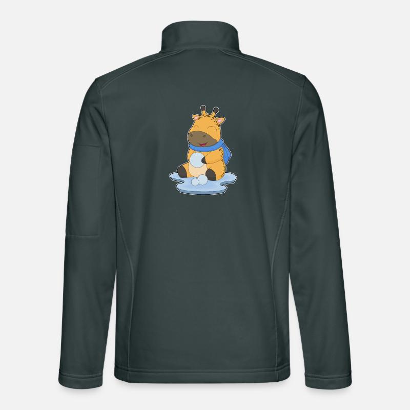 Giraffe Schneeball Unisex Softshelljacke