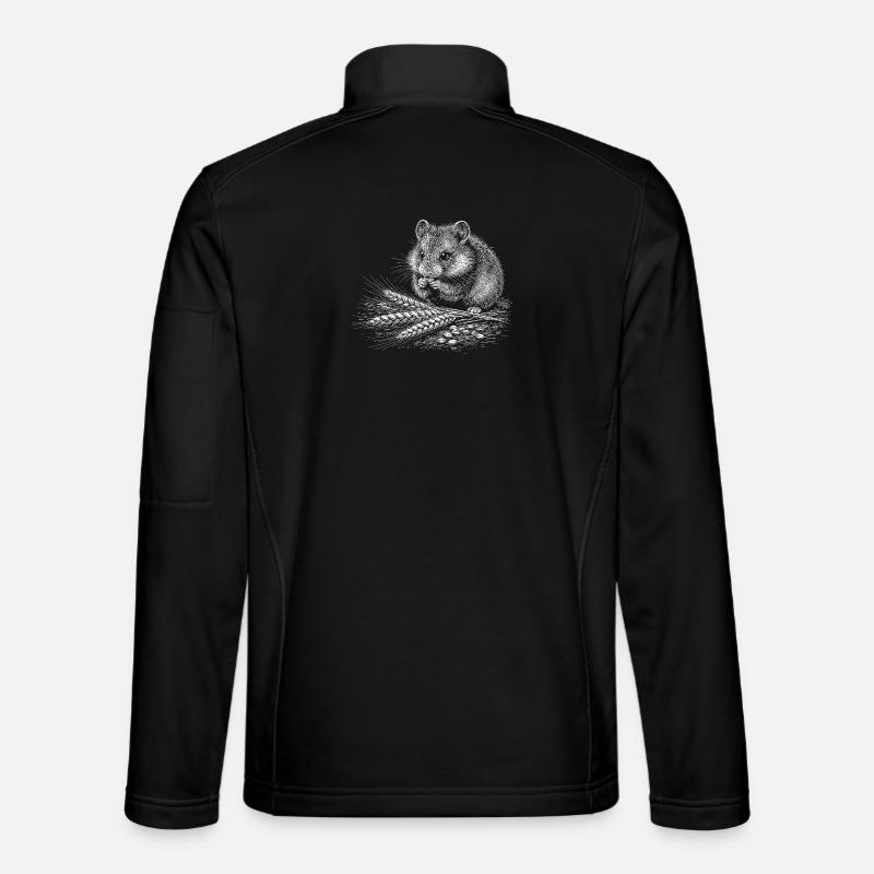 Hamsters in the foliage - Unisex Softshell Jacket - black