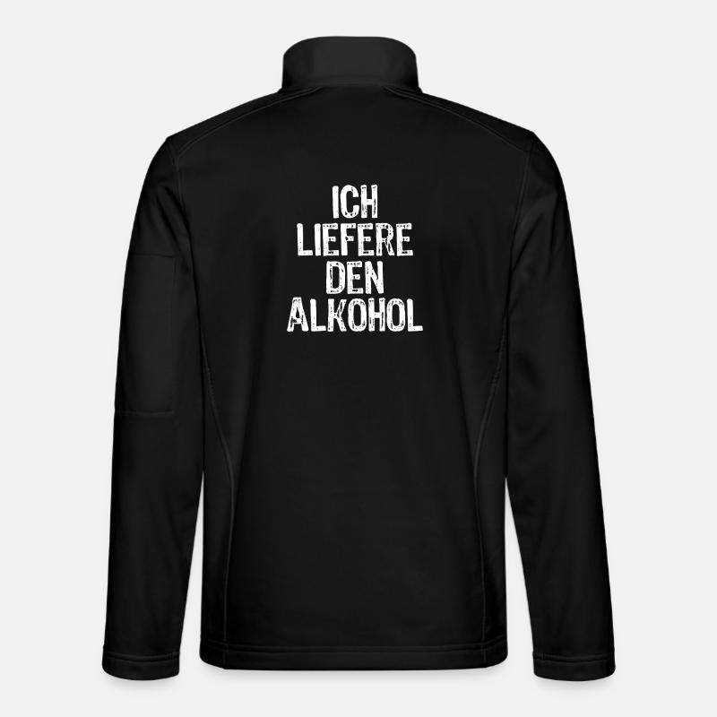 I supply the alcohol - Unisex Softshell Jacket - black