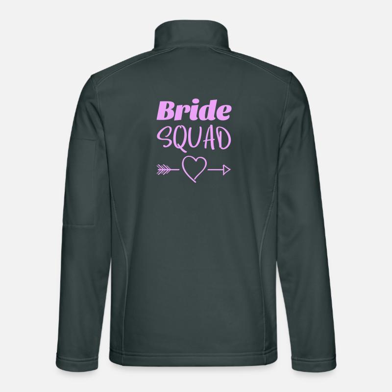 Bride Squad Herz Pfeile Design Unisex Softshelljacke