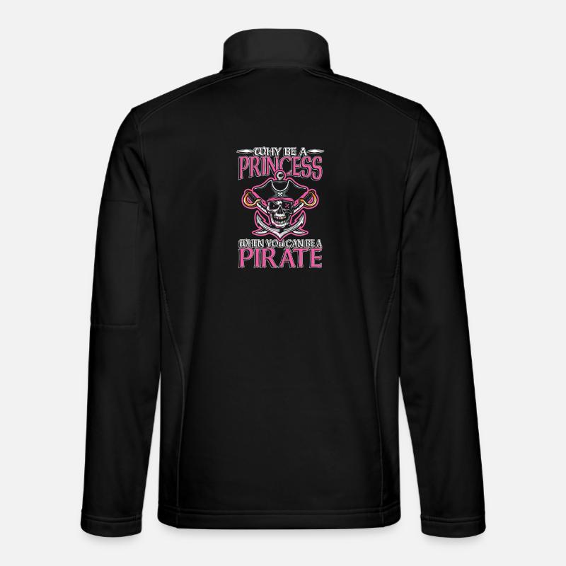 Piratenprinzessin Schädel Edition - Unisex Softshelljacke - Schwarz