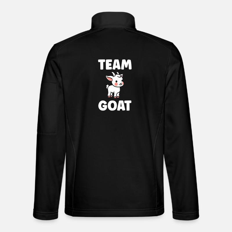 Équipe GOAT Mascotte Chèvre - Veste en tissu softshell Unisexe - noir