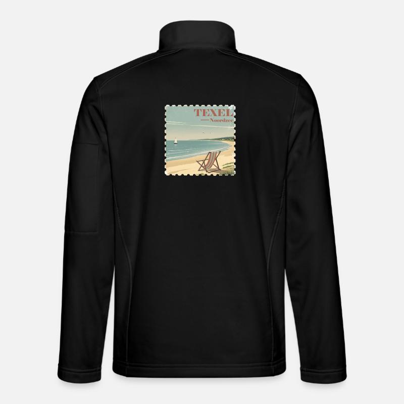 Texel Noordzee - Unisex Softshelljacke - Schwarz