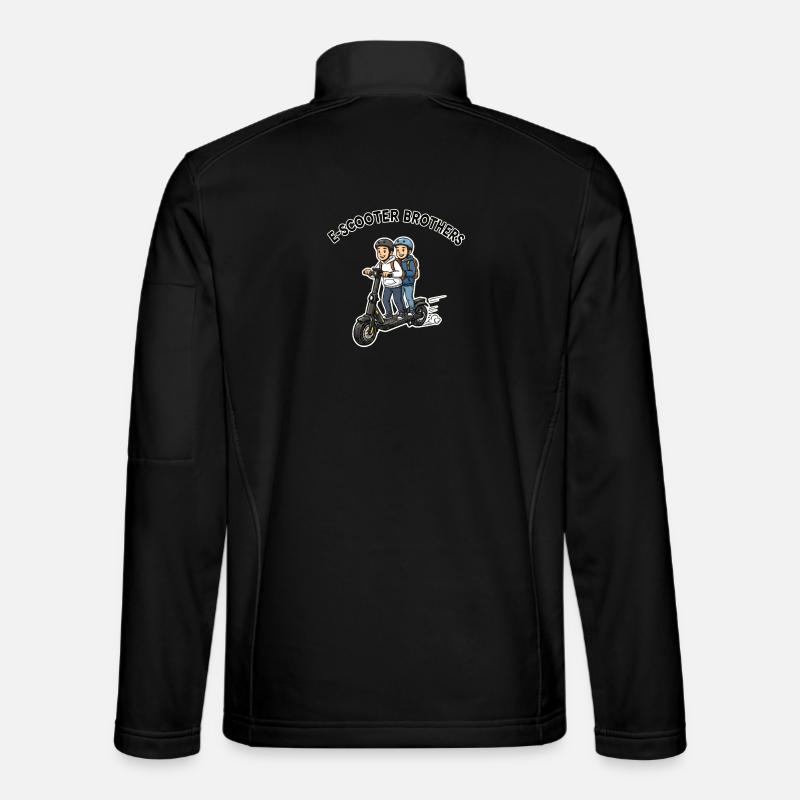 E-Scooter Brüder Duo - Unisex Softshelljacke - Schwarz