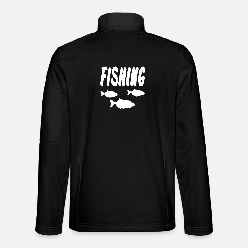 Angeln - Unisex Softshelljacke - Schwarz