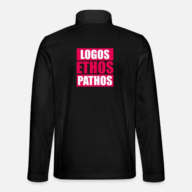 Logos Ethos Pathos Rhetoric Philosophy Student Unisex Softshell Jacket