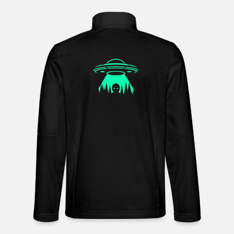 UFO Neon Abduction - Unisex Softshell Jacket - black