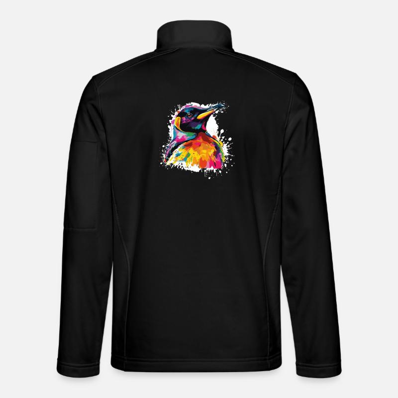 Colorata Testa di Tucano - Giacca softshell unisex - nero
