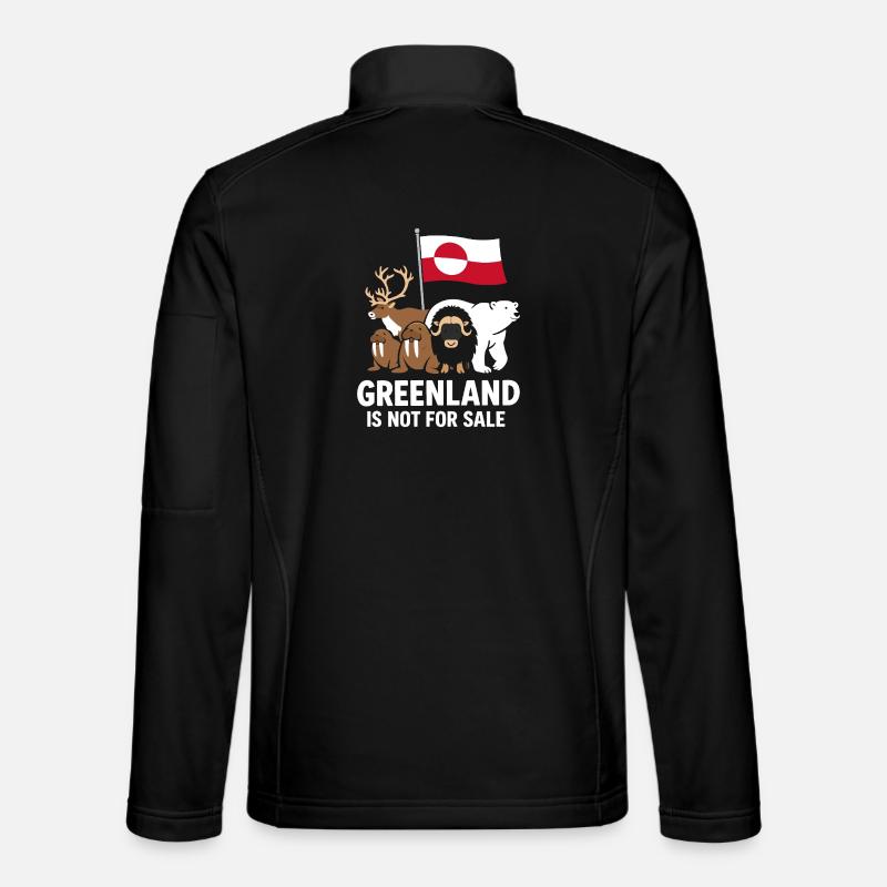Greenland Not For Sale - Unisex Softshell Jacket - black