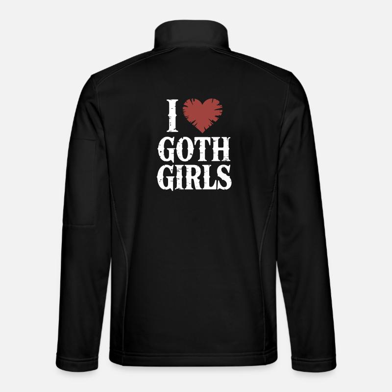 J’adore les filles gothiques - Veste en tissu softshell Unisexe - noir