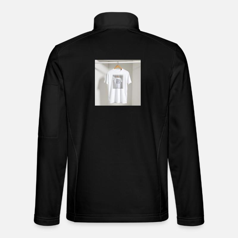 Gerahmtes Spiegel-T-Shirt - Unisex Softshelljacke - Schwarz