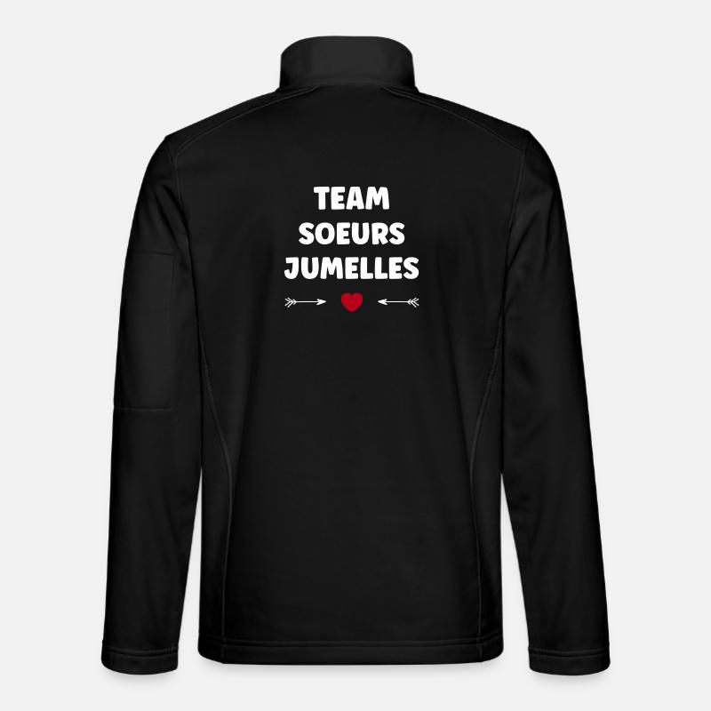 Team Twin Sisters - Unisex Softshell Jacket - black