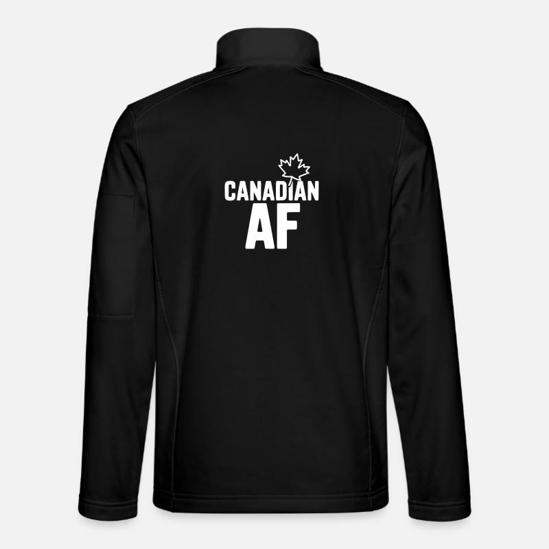 Canadian AF - Unisex Softshell Jacket - black