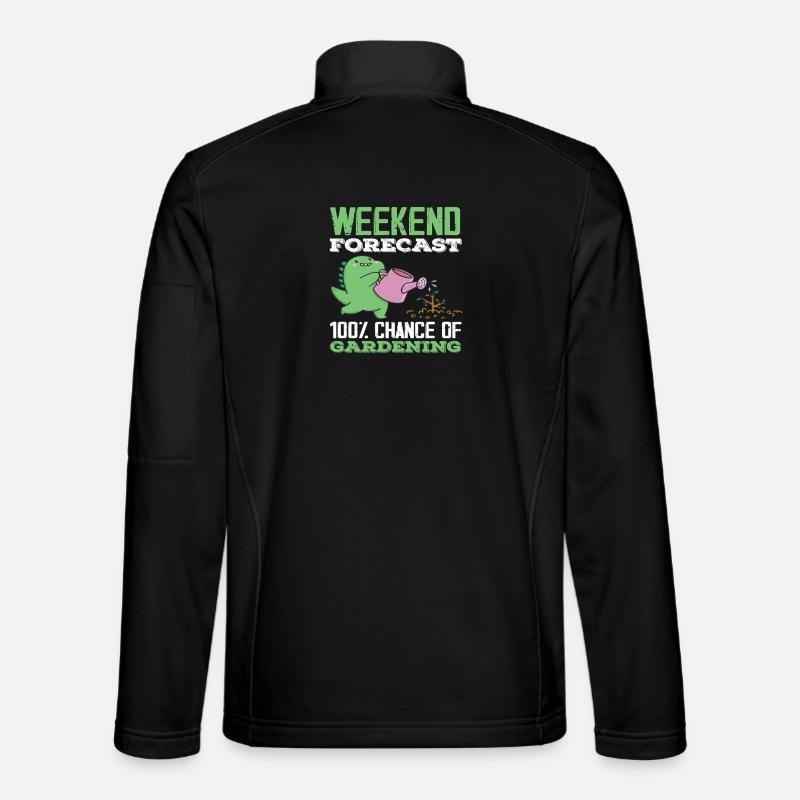 Weekend forecast gardening gardeners - Unisex Softshell Jacket - black
