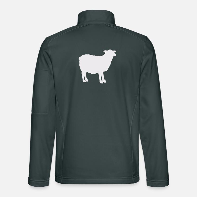 Schaf-Silhouette Unisex Softshelljacke