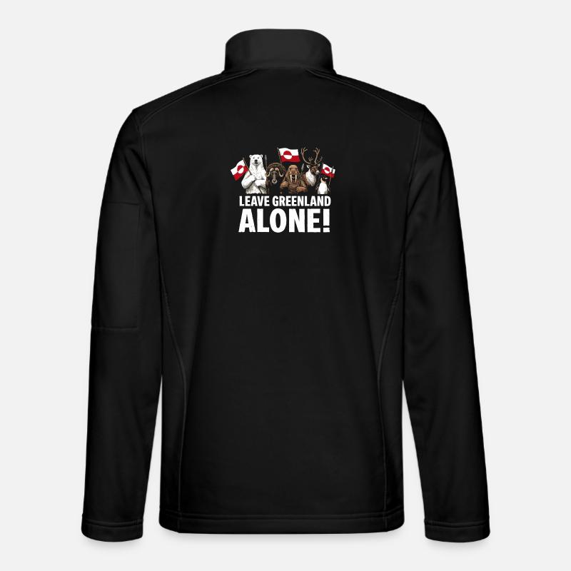 Lasst Grönland in Ruhe! - Unisex Softshelljacke - Schwarz