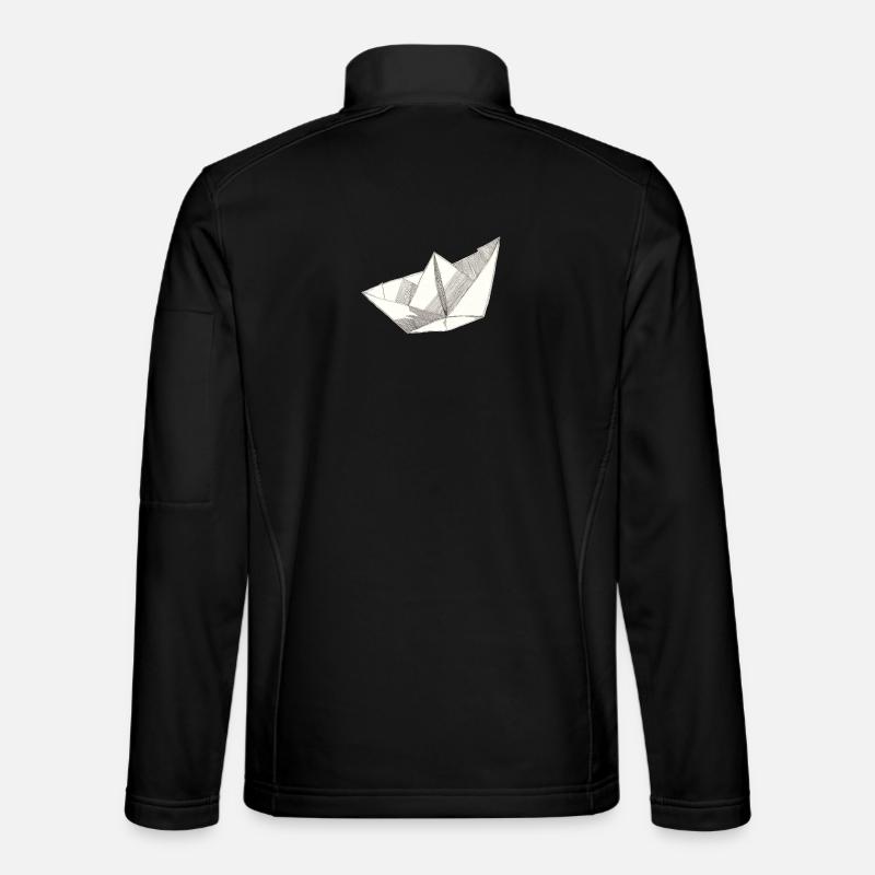 Paper Ship - Unisex Softshell Jacket - black
