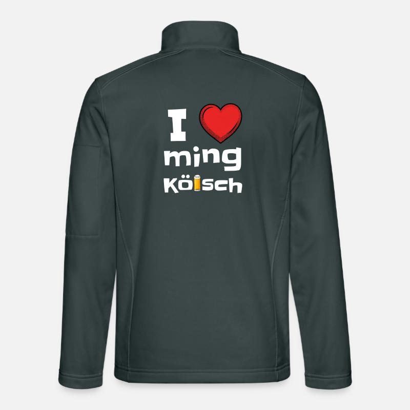 I lev ming Kölsch Carnaval J’adore Kölsch Veste en tissu softshell Unisexe