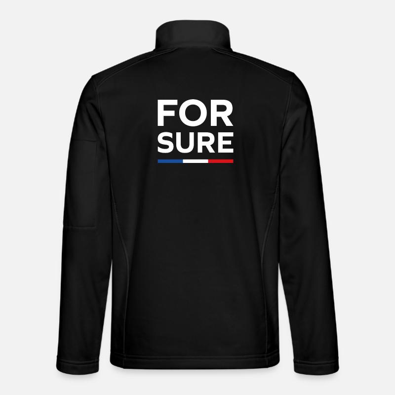 For sure, - Unisex Softshell Jacket - black
