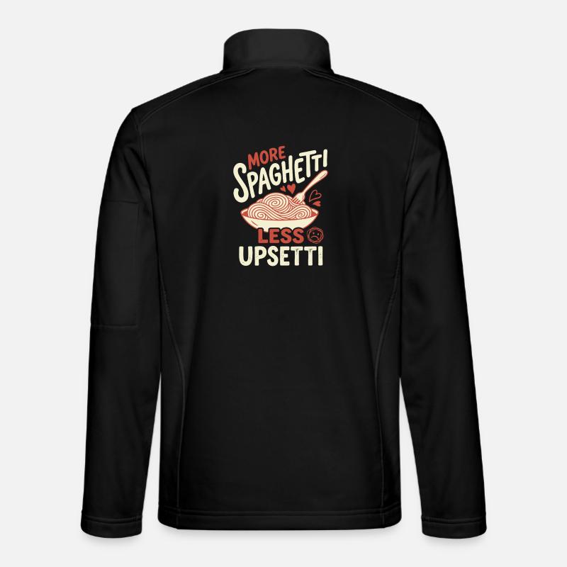 More spaghetti, less upsetti - Unisex Softshell Jacket - black