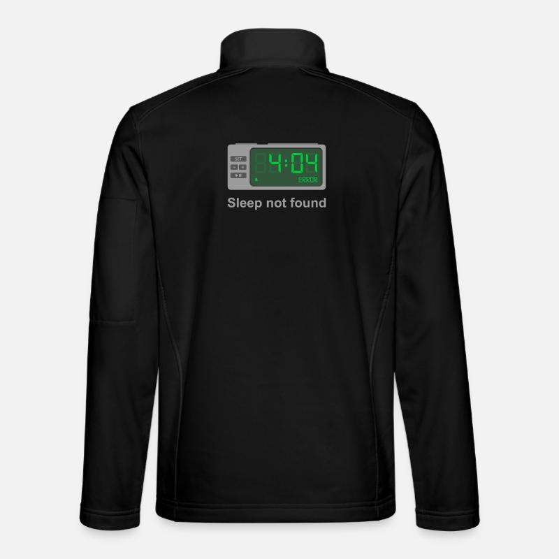 Fehler 404 – Schlaf nicht gefunden - Unisex Softshelljacke - Schwarz
