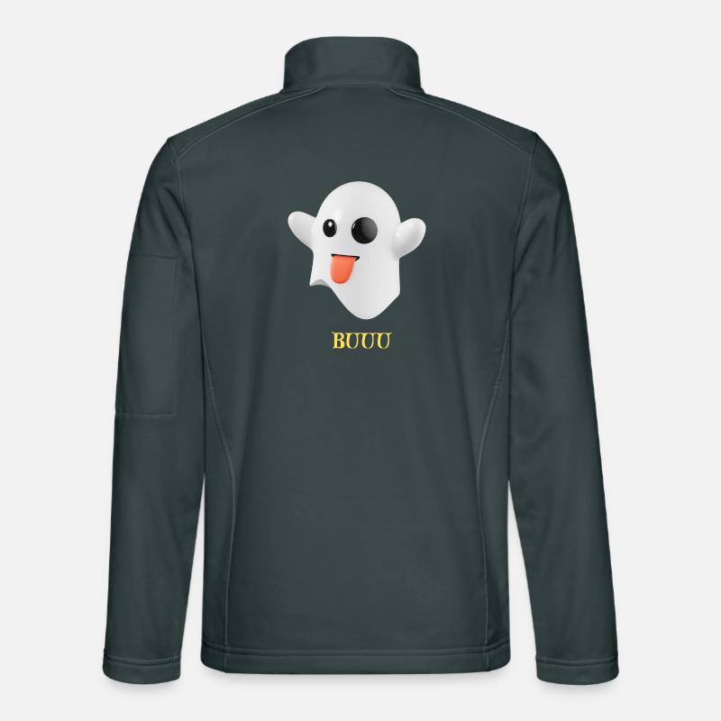 Fluffy Ghost with Tongue Unisex Softshell Jacket