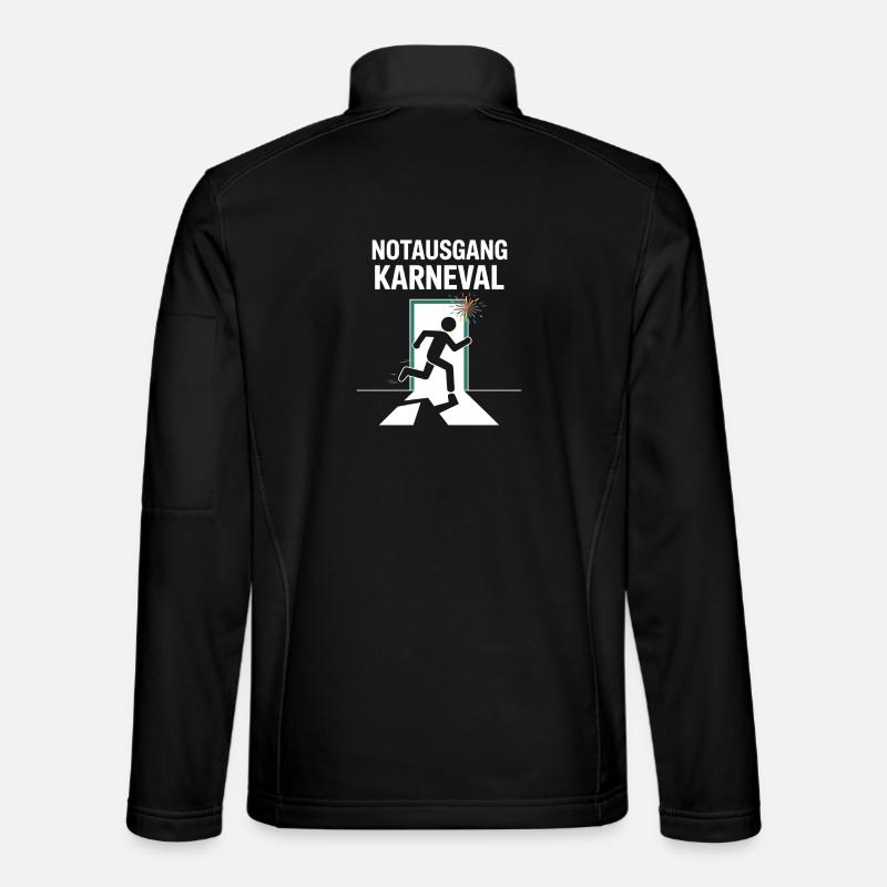 Emergency Exit Carnival Funny Carnival Saying Unisex Softshell Jacket