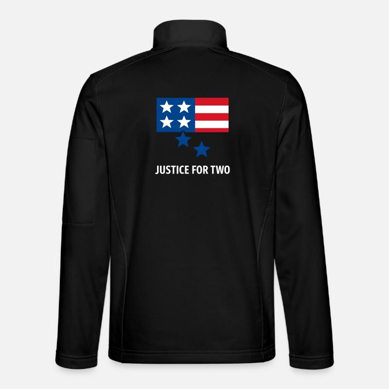 Justice For Two - Unisex Softshell Jacket - black