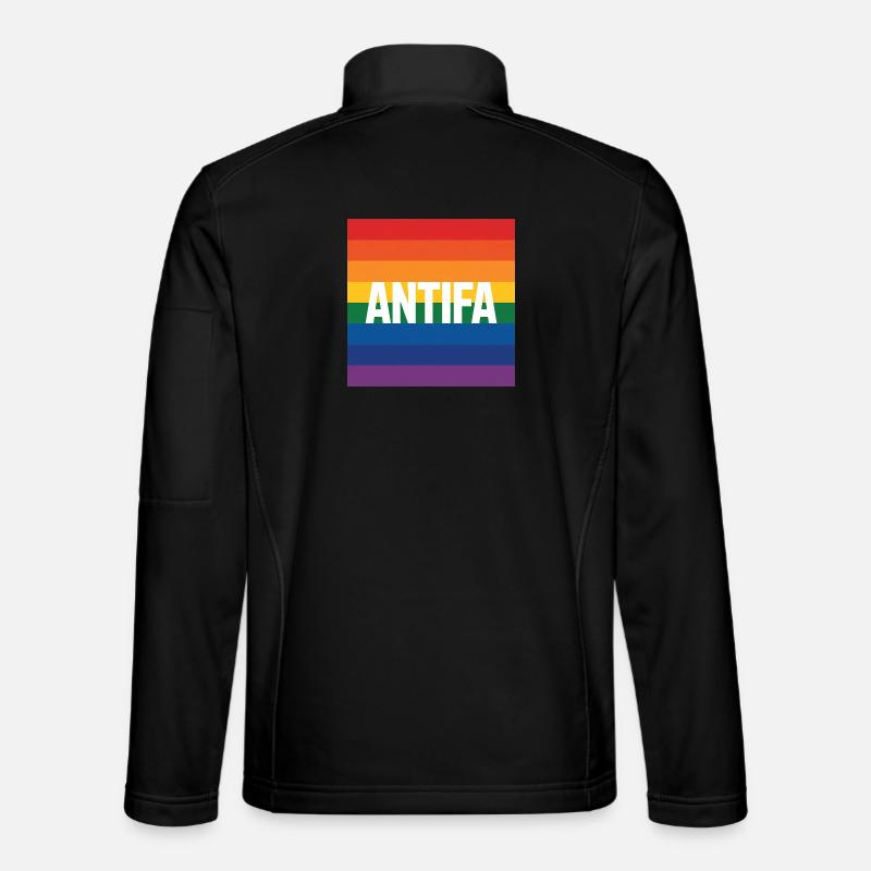 Antifa - Antifascist Merch - Unisex Softshell Jacket - black