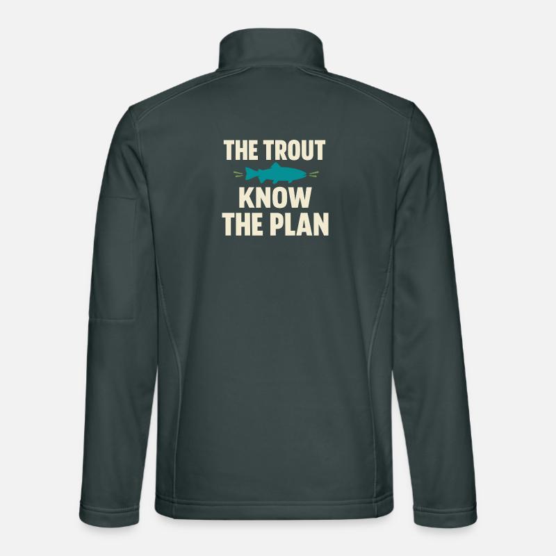 La pêche à la mouche dans les eaux du Nord – Veste en tissu softshell Unisexe