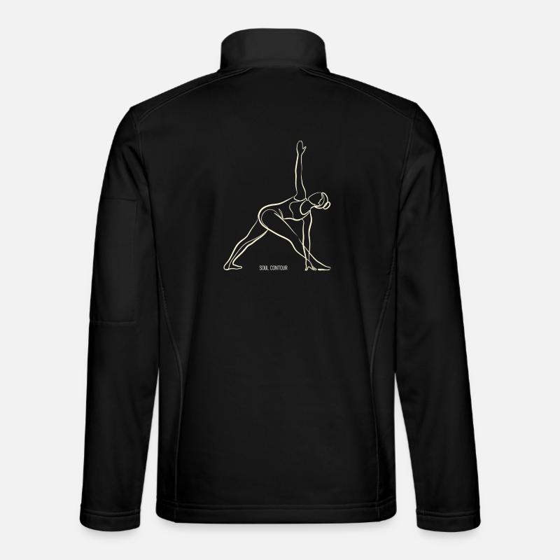 SOUL CONTOUR - Trikonasana - Unisex Softshell Jacket - black