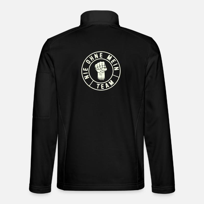  Mein Team Fist Emblem - Unisex Softshelljacke - Schwarz