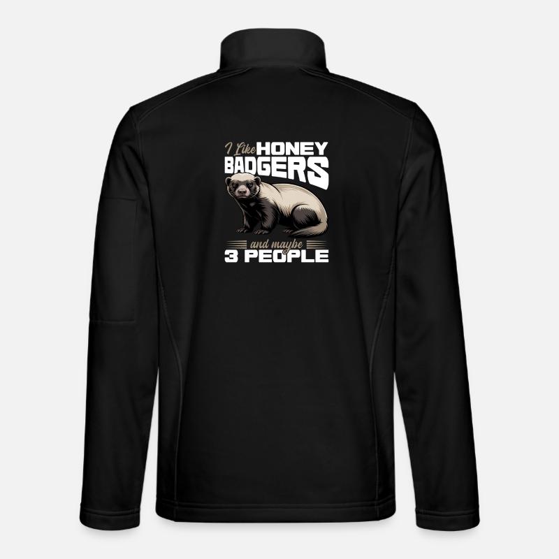 Funny Honey Badger - Unisex Softshell Jacket - black