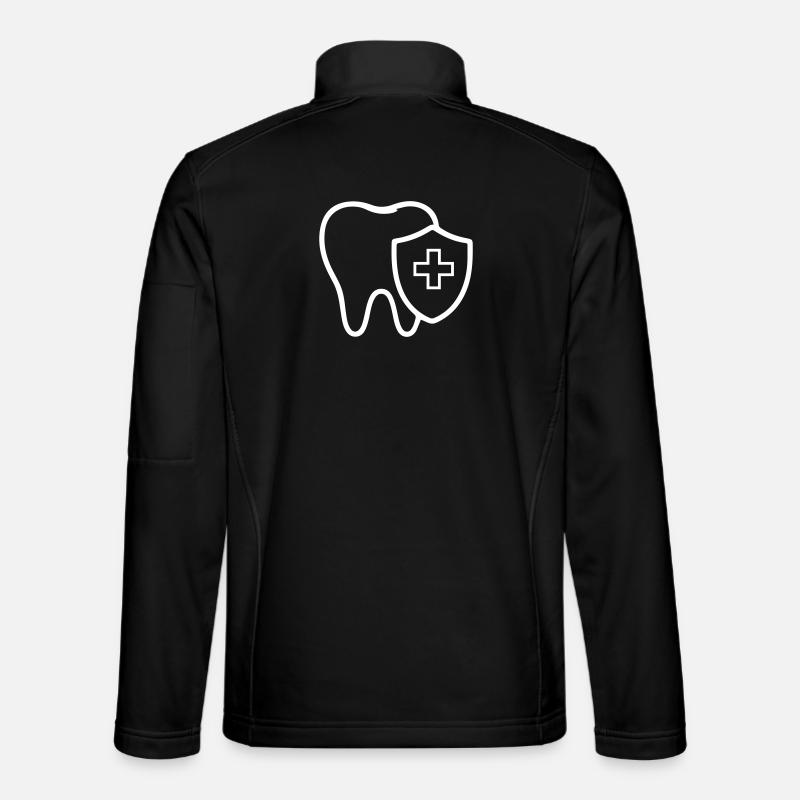 Tooth Icon Dentist - Unisex Softshell Jacket - black