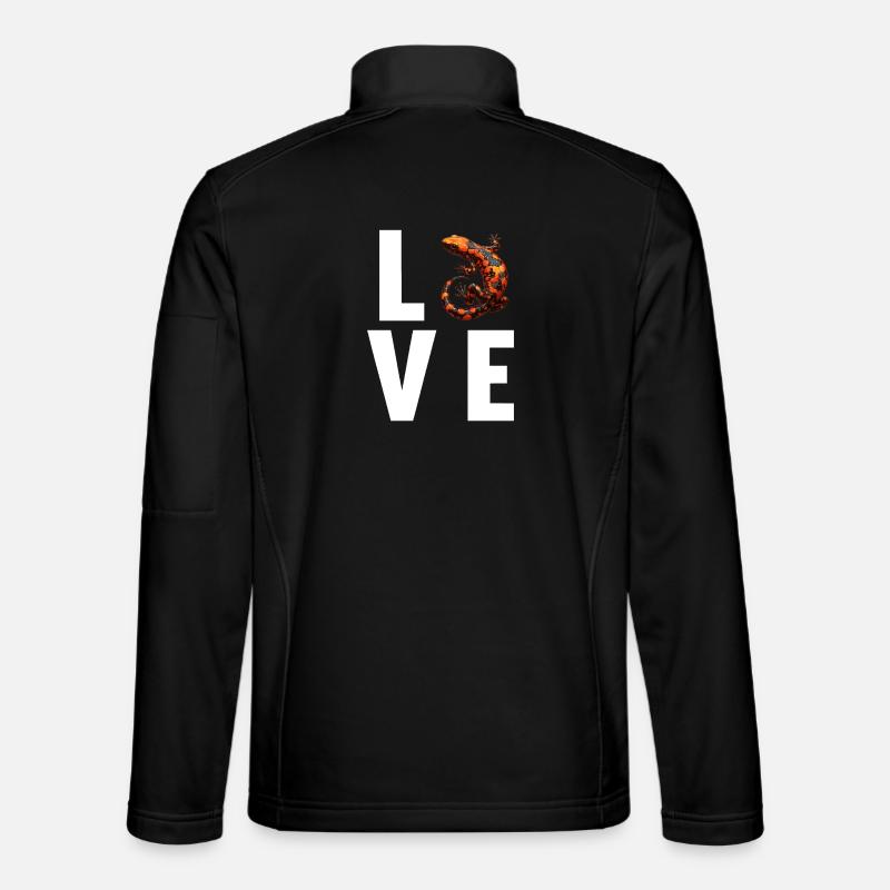 Feuersalamander Salamander - Unisex Softshelljacke - Schwarz