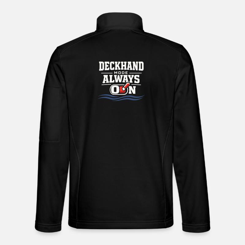 Seemannschaftsgeschenk Für Deckhand Ocean Work - Unisex Softshelljacke - Schwarz