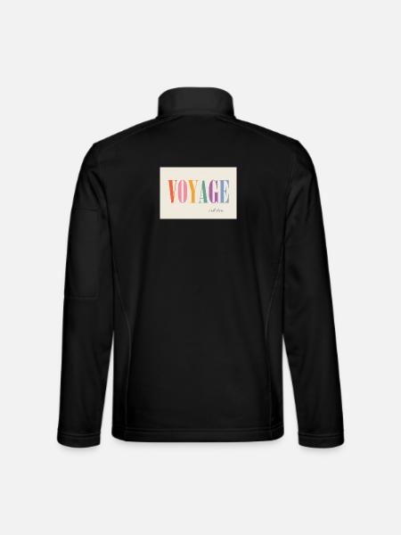 Voyage – c'est vivre - Unisex Softshell Jacket - black