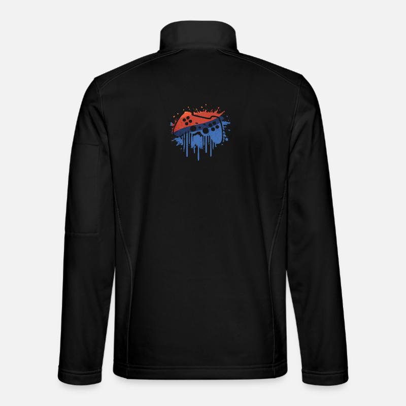 Gaming Retro - Unisex Softshell Jacket - black