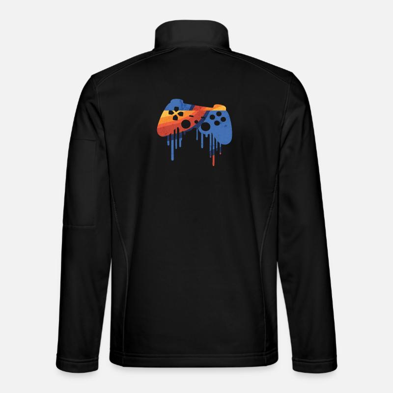 Gaming retro - Unisex Softshelljacke - Schwarz